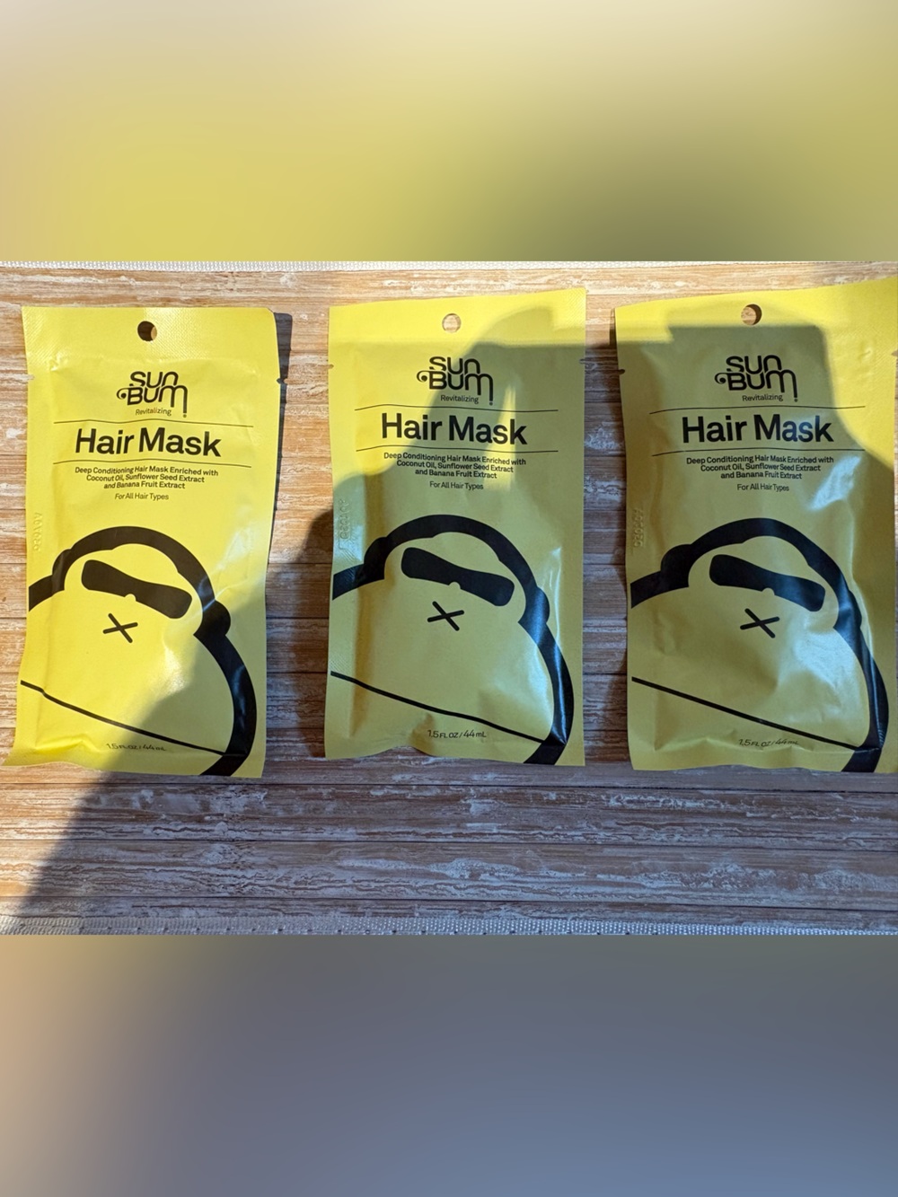 Sun Bum Revitalising hair mask 3 x 44ml sachets